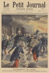 Brand des Palastes der Kaiserin in Peking
